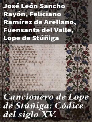 cover image of Cancionero de Lope de Stúñiga